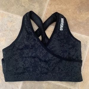 Gymshark Adapt Animal Seamless Sports Bra - black